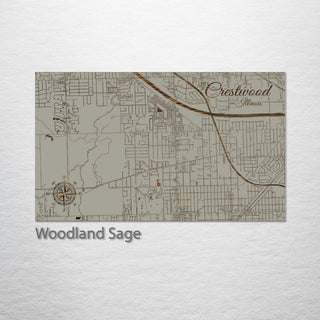 Crestwood, Illinois Street Map