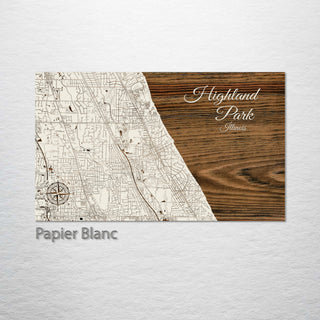 Highland Park, Illinois Street Map