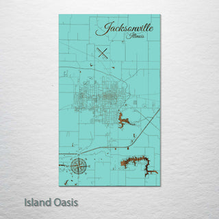 Jacksonville, Illinois Street Map