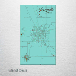 Jerseyville, Illinois Street Map