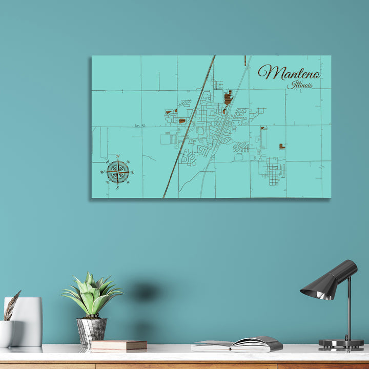 Manteno, Illinois Street Map