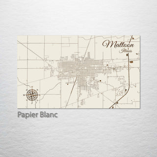 Mattoon, Illinois Street Map