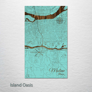 Moline, Illinois Street Map