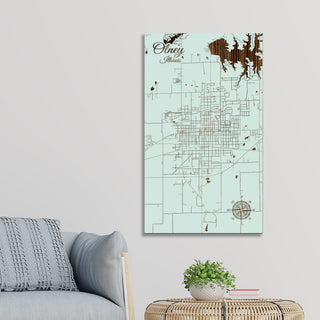 Olney, Illinois Street Map