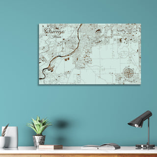 Oswego, Illinois Street Map