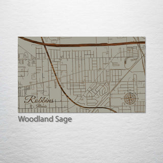 Robbins, Illinois Street Map