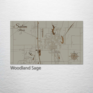 Salem, Illinois Street Map