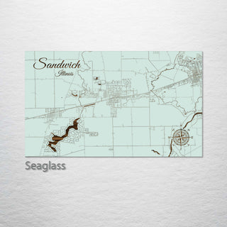 Sandwich, Illinois Street Map