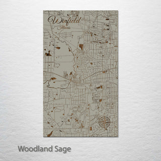Winfield, Illinois Street Map