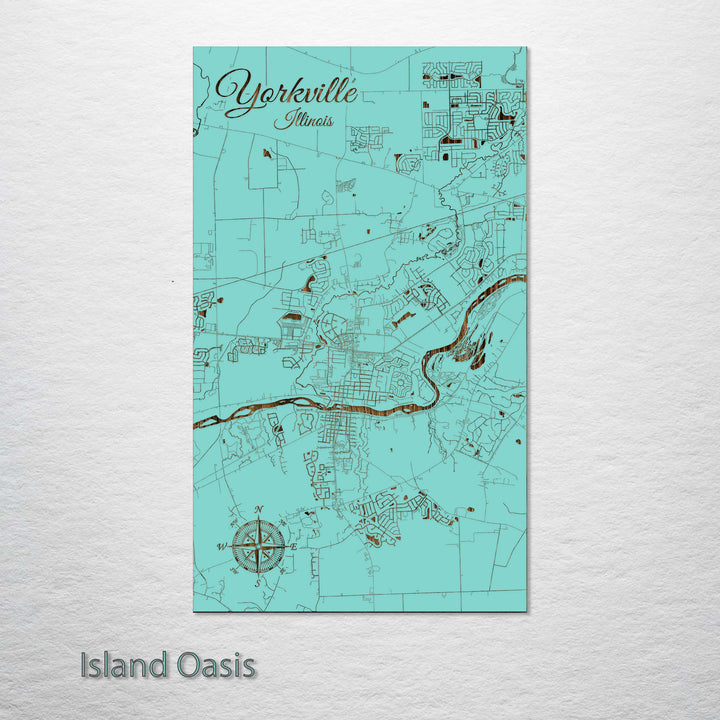 Yorkville, Illinois Street Map