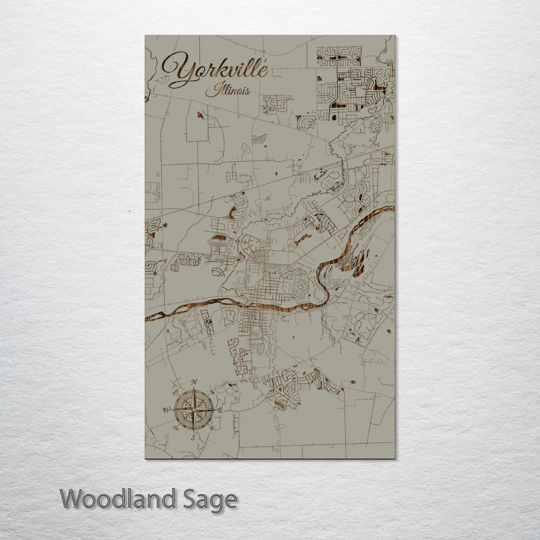 Yorkville, Illinois Street Map