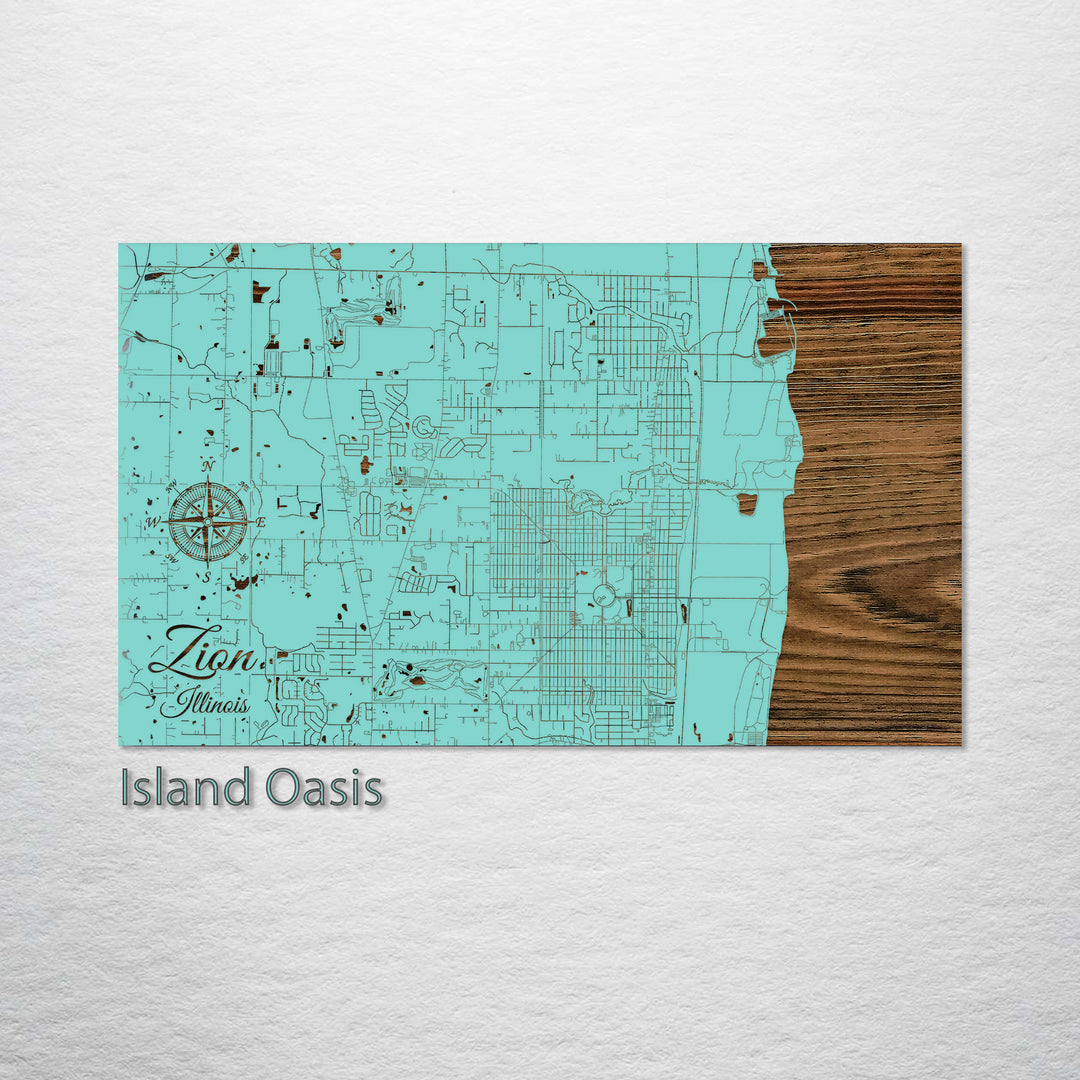 Zion, Illinois Street Map