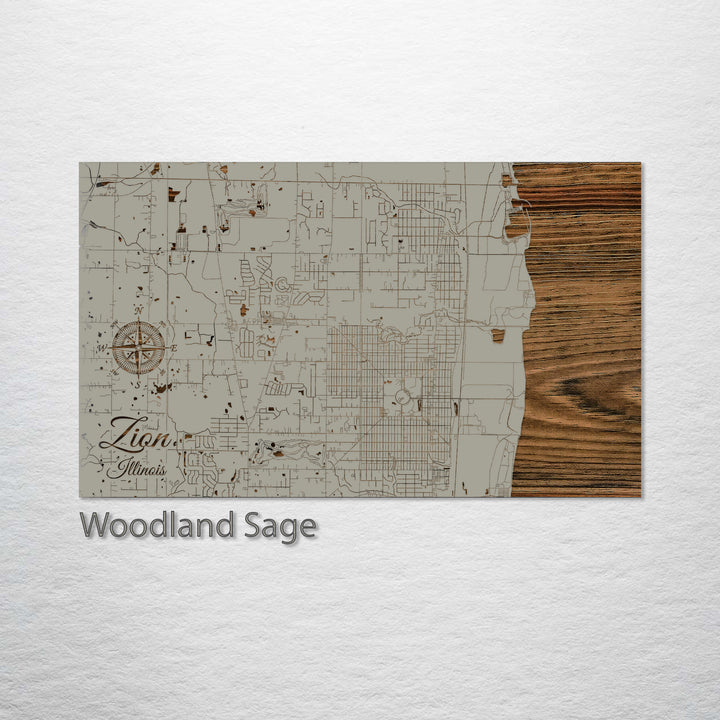 Zion, Illinois Street Map