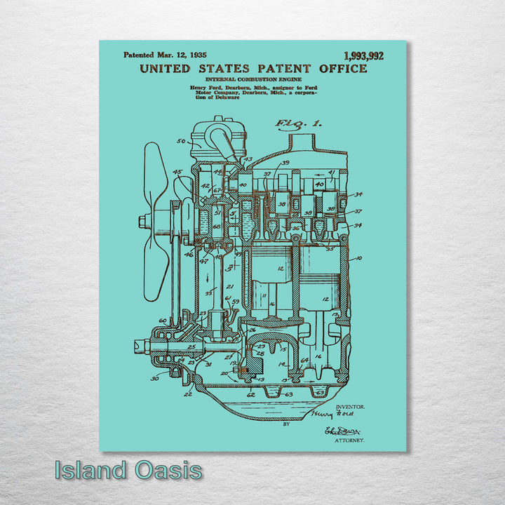 Henry Ford's Internal Combustion Engine 1935 - Fire & Pine