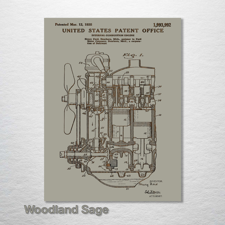 Henry Ford's Internal Combustion Engine 1935 - Fire & Pine