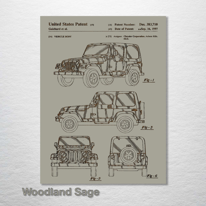 Jeep Wrangler US Patent - Fire & Pine