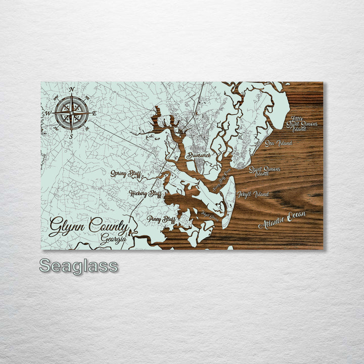 Jekyll Island, Georgia Whimsical Map - Fire & Pine