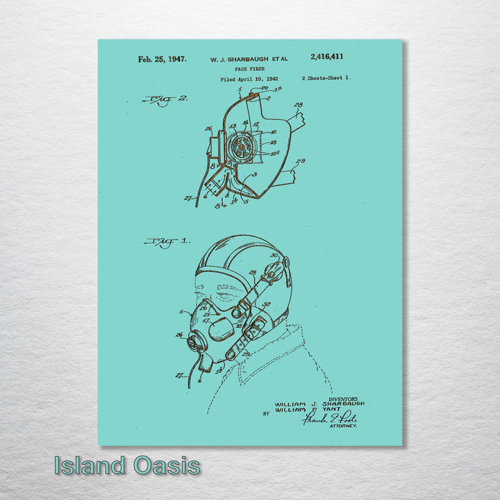 Jet Oxygen Mask US Patent - Fire & Pine