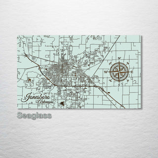 Jonesboro, Arkansas Street Map - Fire & Pine