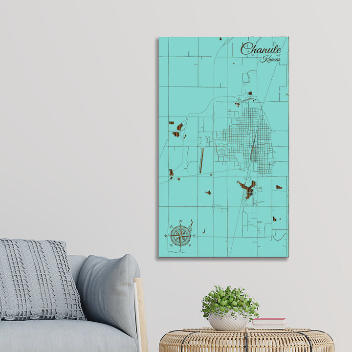 Chanute, Kansas Street Map