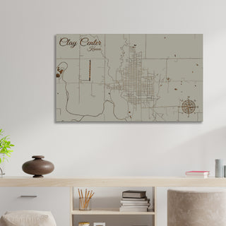 Clay Center, Kansas Street Map