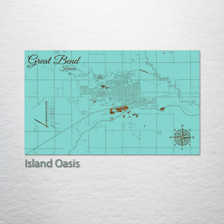 Great Bend, Kansas Street Map