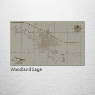 Hays, Kansas Street Map