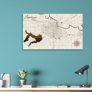 Lawrence, Kansas Street Map