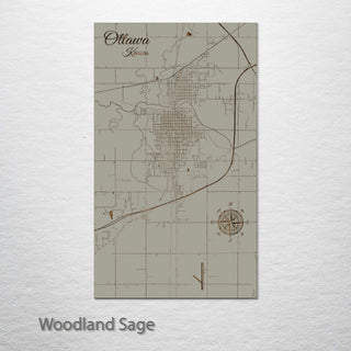 Ottawa, Kansas Street Map