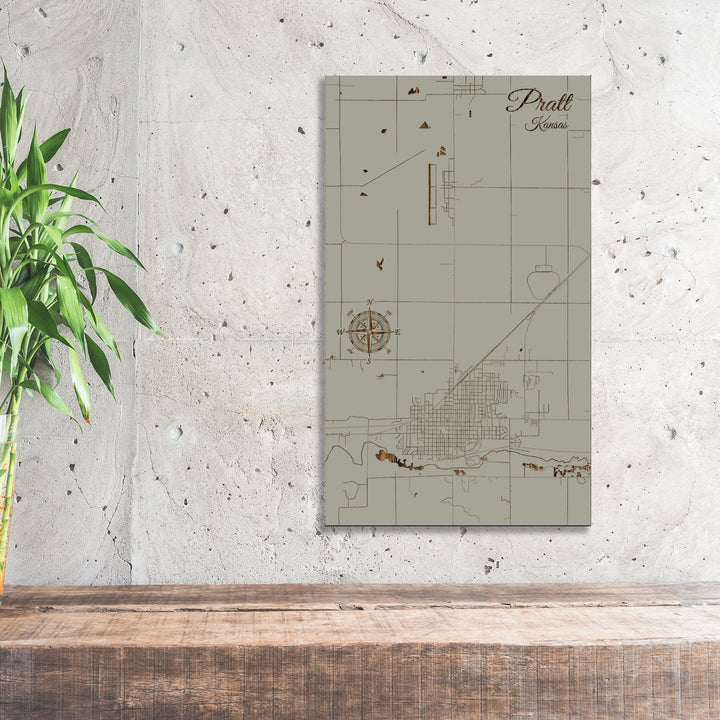 Pratt, Kansas Street Map