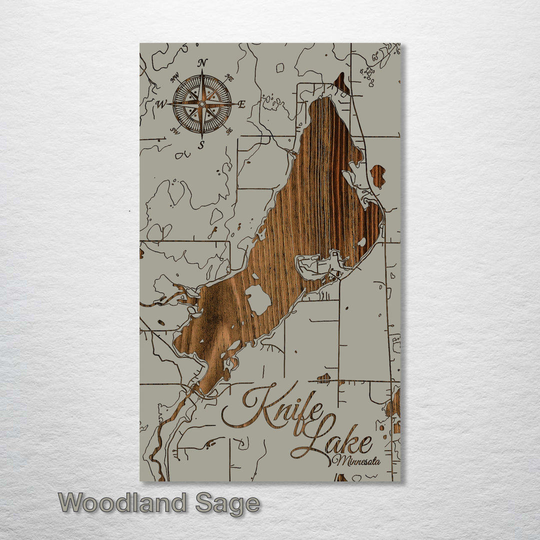 Knife Lake, Minnesota Map - Fire & Pine