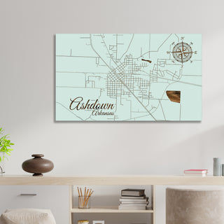 Ashdown, Arkansas Street Map