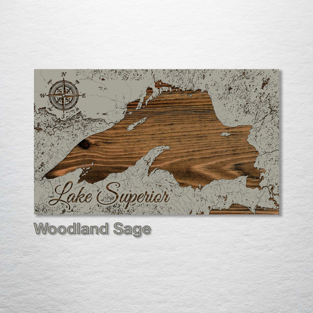 Lake Superior Street Map - Fire & Pine