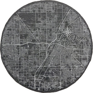Las Vegas, Nevada Round Slate Coaster