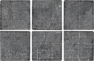 Las Vegas, Nevada Square Slate Coaster
