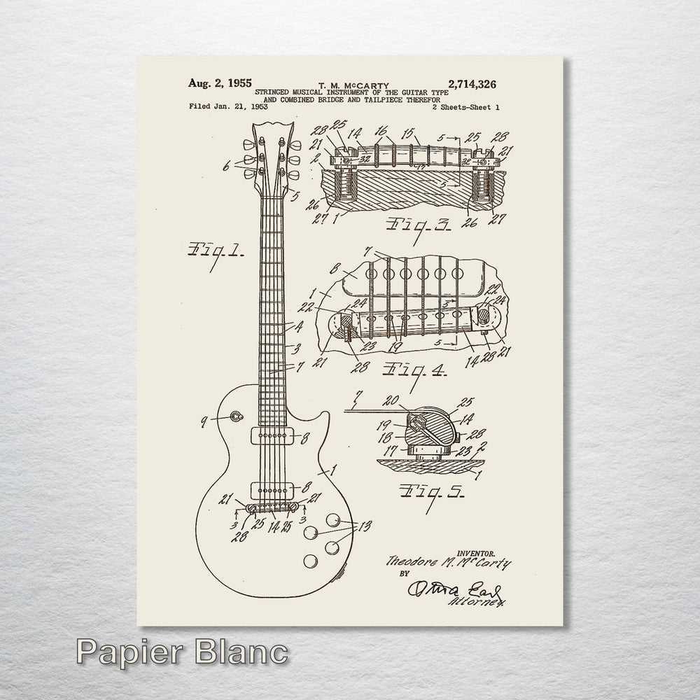 Les Paul Guitar 1955 - Fire & Pine