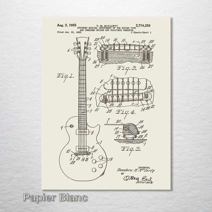 Les Paul Guitar 1955 - Fire & Pine