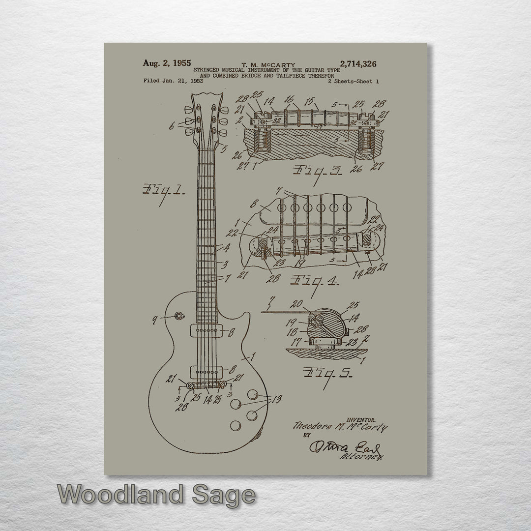 Les Paul Guitar 1955 - Fire & Pine