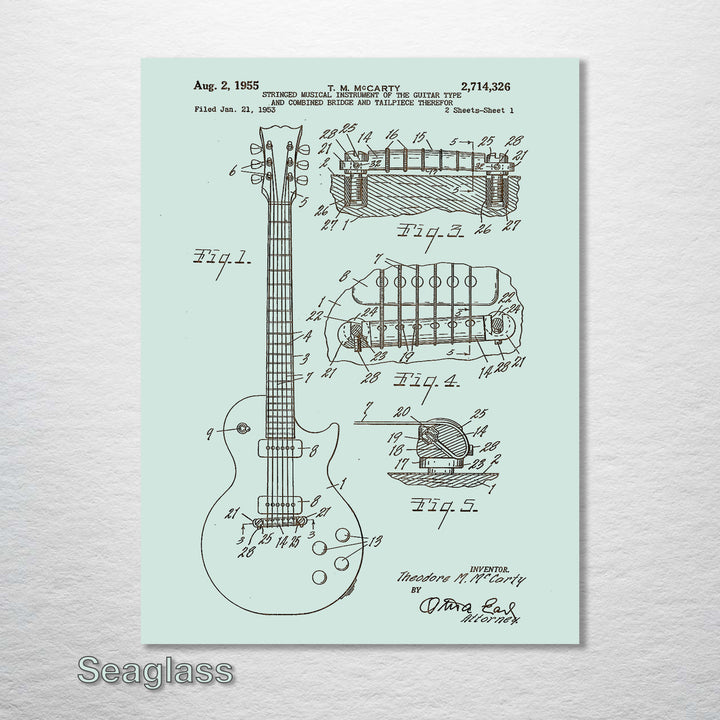 Les Paul Guitar 1955 - Fire & Pine