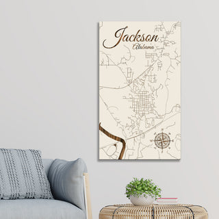 Jackson, Alabama Street Map