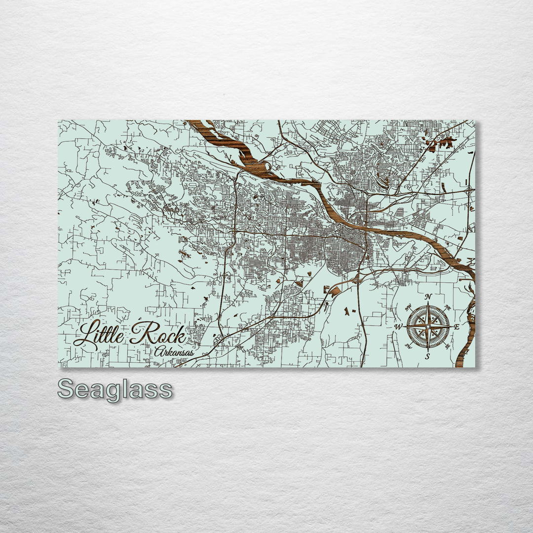 Little Rock, Arkansas Street Map - Fire & Pine