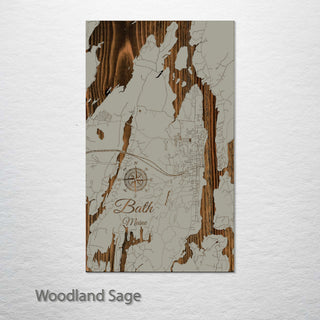 Bath, Maine Street Map