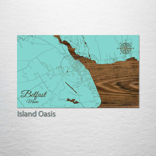 Belfast, Maine Street Map
