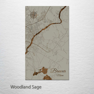 Brewer, Maine Street Map