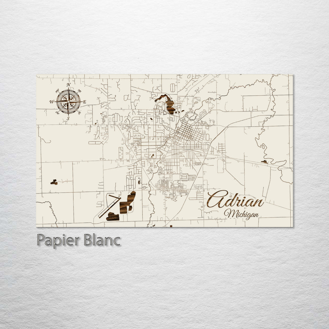 Adrian, Michigan Street Map