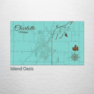 Charlotte, Michigan Street Map