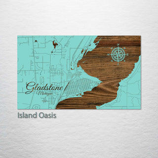 Gladstone, Michigan Street Map