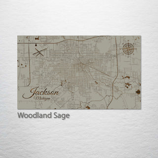 Jackson, Michigan Street Map