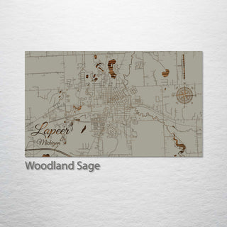 Lapeer, Michigan Street Map