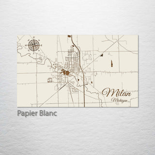 Milan, Michigan Street Map